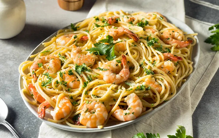 Shrimp Fettuccine with PYNK Salt – Quick and Flavorful Pasta Dish