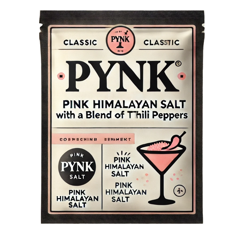 PYNK® 1LB Pink Himalayan Salt Rimmer Bags